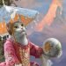 The Two of Swords. The Bohemian Cats Tarot