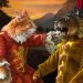 A crop of the Strength card for our new cat tarot