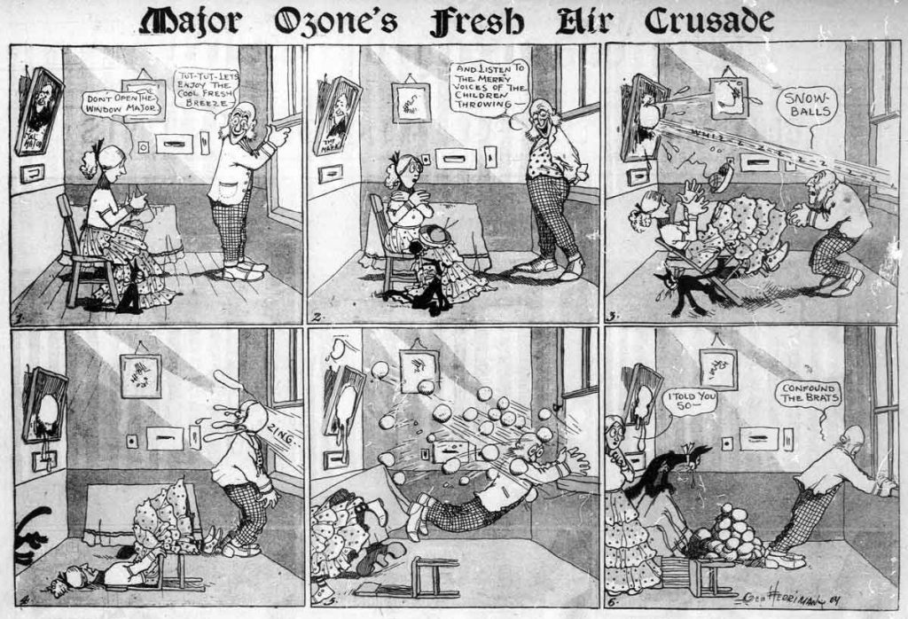 Major Ozone comic strip was an early success for Herriman, creator of Krazy Kat
