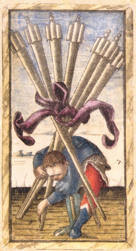 The Sola Busca Tarot, Batons