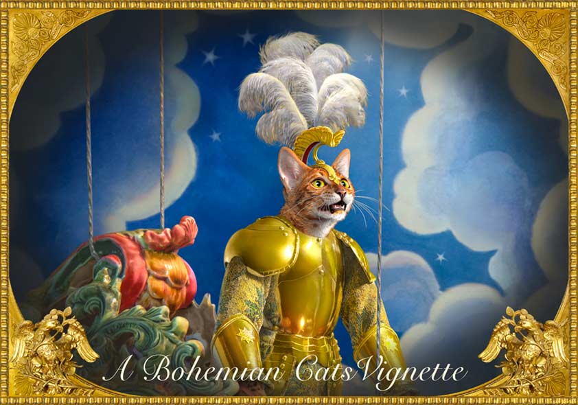 The Chariot. The Bohemian Cats Theatre Tarot chariot