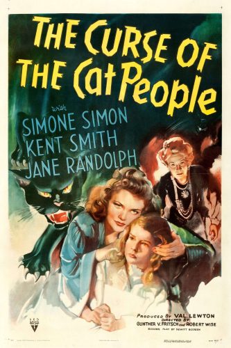 Poster for The Curse of the Cat People bohemian cats tarot